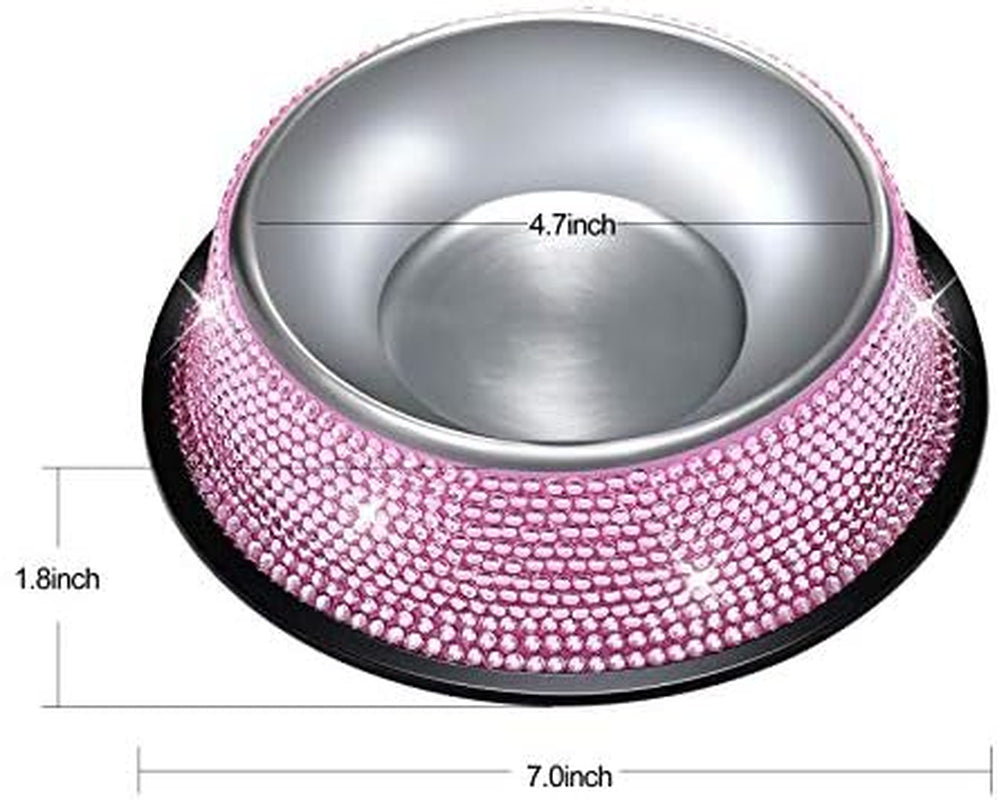 Bling Dog Bowls Pink